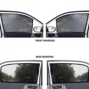 Premium Fix type SunShade Curtain For Datsun Go  - Black